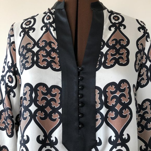 Moroccan Inspired Silk Top - Picture 2 of 7